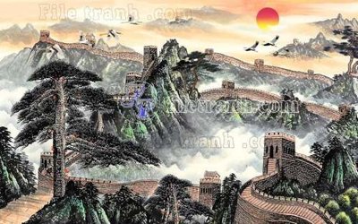 File in trần File gốc in tranh tổng hợp tường nền K40957 (file gốc) xuyên sáng