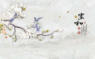 File gốc File gốc in tranh tổng hợp tường nền K40968 (in lụa) hoa văn cổ điển