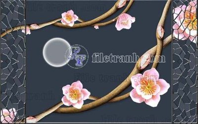 File PSD File gốc in tranh tổng hợp tường nền K40976 (gốc) tách lớp chi tiết