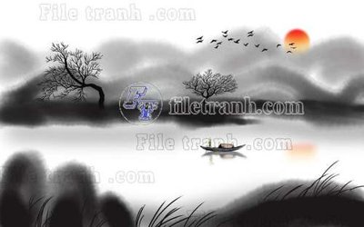 Download file gốc File gốc in tranh tổng hợp tường nền K41013 (in lụa) hoa lá