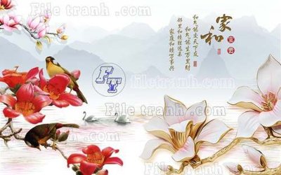 File tranh File gốc in tranh tổng hợp tường nền K41064 (gốc) in vải canvas