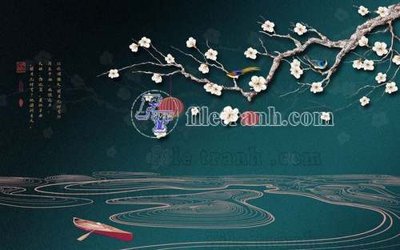 Ảnh gốc File gốc in tranh tổng hợp tường nền K41127 (nét căng) in mica