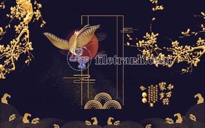 File in mica File gốc in tranh tổng hợp tường nền K41129 (bản gốc) sắc sảo