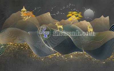 File gốc File gốc in tranh tổng hợp tường nền K41138 (phong cách) tối giản