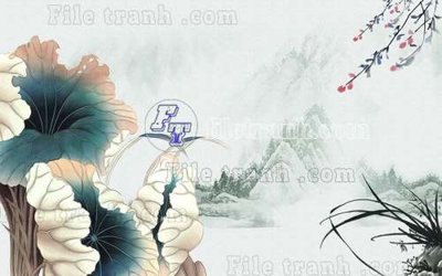 File tranh File gốc in tranh tổng hợp tường nền K41140 (ảnh gốc) in trần xuyên sáng