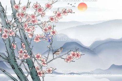 File tranh gốc PSD File gốc in tranh tổng hợp tường nền K41217 còn nguyên layer