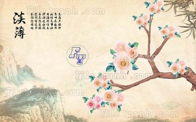 File tranh gốc PSD File gốc in tranh tổng hợp tường nền K41263 còn nguyên layer