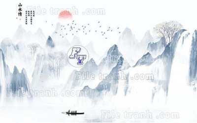 File tranh File gốc in tranh tổng hợp tường nền K41282 (bản gốc) treo tường