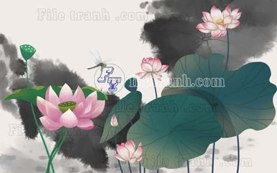 File gốc File gốc in tranh tổng hợp tường nền K41325 (in tráng gương) ốp tường