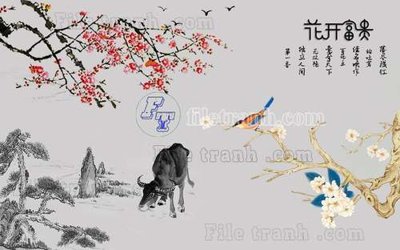 Download file gốc File gốc in tranh tổng hợp tường nền K41327 (in mica) trang trí