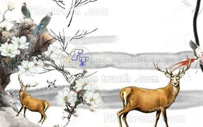 File tranh gốc in trần nhà File gốc in tranh tổng hợp tường nền K41340 3D