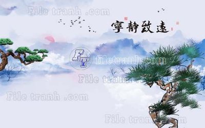 Download file gốc File gốc in tranh tổng hợp tường nền K41350 (in lụa) cao cấp