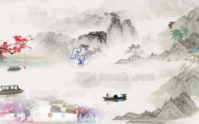 File gốc File gốc in tranh tổng hợp tường nền K41355 (in tráng gương) nghệ thuật