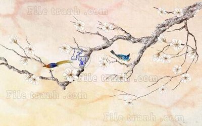 File gốc File gốc in tranh tổng hợp tường nền K41375 (in lụa) cao cấp