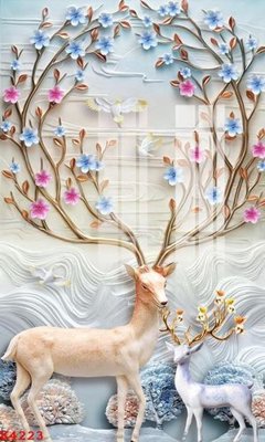 File gốc File gốc in tranh tổng hợp K4223 (in mica) trang trí