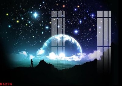 File tranh in trần 3D File gốc in tranh tổng hợp K4294 (ảnh gốc)