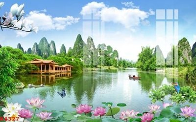 File PSD File gốc in tranh tổng hợp K4327 (gốc) nhiều lớp (multi-layer)