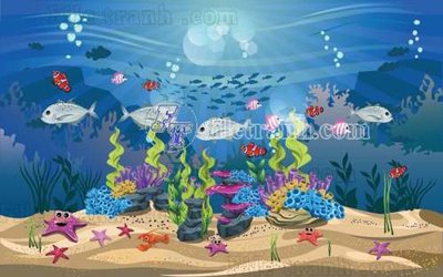 File gốc in ấn File gốc in tranh tổng hợp tường nền K43545 chuẩn màu CMYK