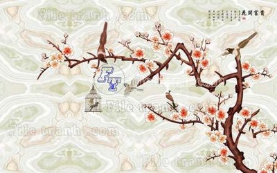 Download file gốc File gốc in tranh tổng hợp tường nền K44026 (in mica) trang trí