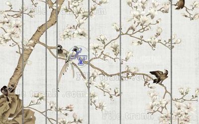 Download file gốc File gốc in tranh tổng hợp tường nền K44054 (in mica) 3D