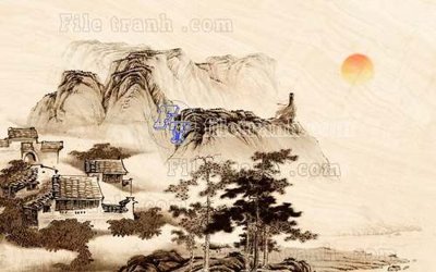 File in trần File gốc in tranh tổng hợp tường nền K44059 (bản gốc 3D) sống động