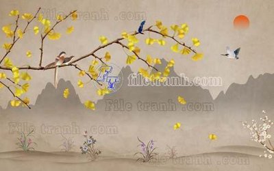 File tranh File gốc in tranh tổng hợp tường nền K44070 (gốc) in backlit film