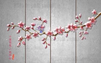 File gốc File gốc in tranh tổng hợp tường nền K44073 (in lụa) chi tiết cao