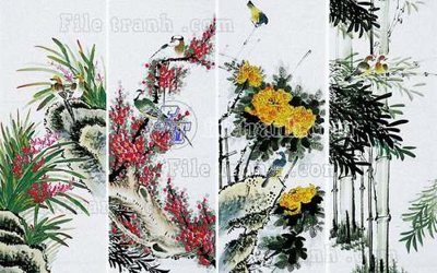 Mua file gốc File gốc in tranh tổng hợp tường nền K44082 (PSD) tại Filetranh.com