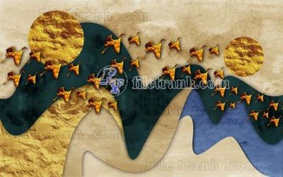 File gốc File gốc in tranh tổng hợp tường nền K44111 (trang trí) phòng làm việc