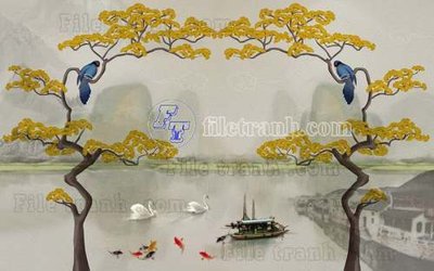 Chi tiết file ảnh File gốc in tranh tổng hợp tường nền K44144 sắc nét