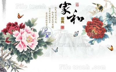 Ảnh gốc file in lụa File gốc in tranh tổng hợp tường nền K44155 chi tiết