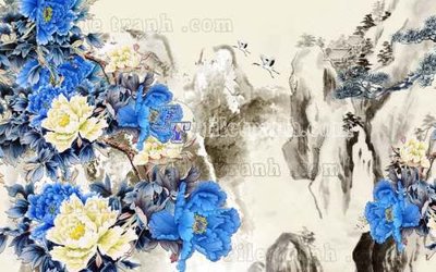 File PSD in ấn File gốc in tranh tổng hợp tường nền K44157 (chất lượng cao)