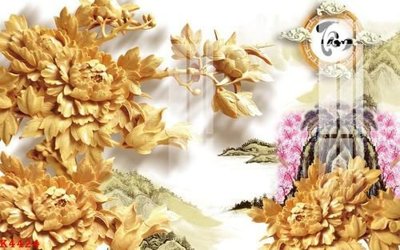 File tranh File gốc in tranh tổng hợp K4424 (bản gốc) in lụa 5D