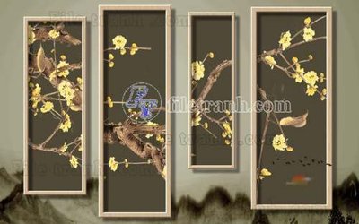 File tranh File gốc in tranh tổng hợp tường nền K44262 (gốc) in film