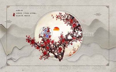 File in ấn chuyên nghiệp File gốc in tranh tổng hợp tường nền K44327 (file gốc)