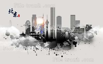 File tranh gốc File gốc in tranh tổng hợp tường nền K44346 chủ đề hiện đại