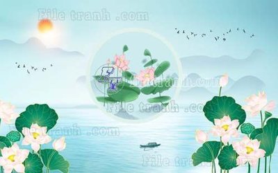 File tranh File gốc in tranh tổng hợp tường nền K44358 (bản gốc) treo phòng ăn