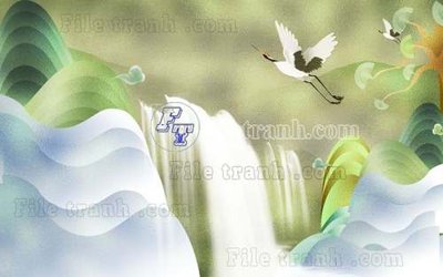 File tranh File gốc in tranh tổng hợp tường nền K44400 (ảnh gốc) không bị mờ