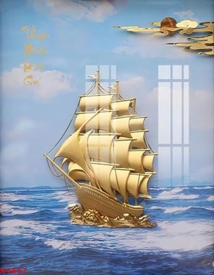 File in trần File gốc in tranh tổng hợp K4447 (bản gốc) phong cảnh