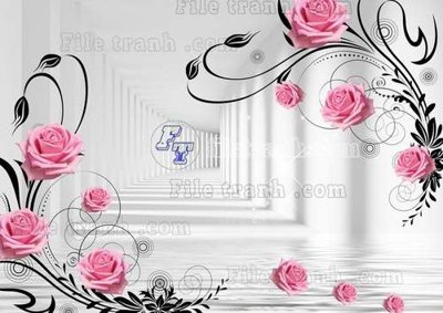 Download file File gốc in tranh tổng hợp tường nền K44470 (gốc) cho xưởng in