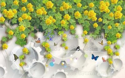 Hình ảnh file gốc File gốc in tranh tổng hợp tường nền K44476 cho in UV