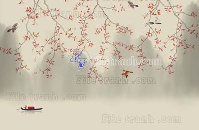 Ảnh gốc File gốc in tranh tổng hợp tường nền K44499 (độ nét cao) in tráng gương