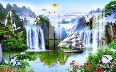 File in lụa File gốc in tranh tổng hợp K4456 (tân cổ điển) File gốc in tranh tổng hợp K4456