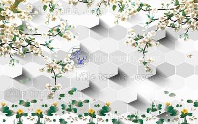 File tranh File gốc in tranh tổng hợp tường nền K44687 (gốc) in trên kính