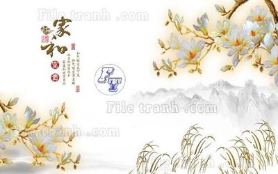 File tranh File gốc in tranh tổng hợp tường nền K44723 (bản gốc) in lụa 5D