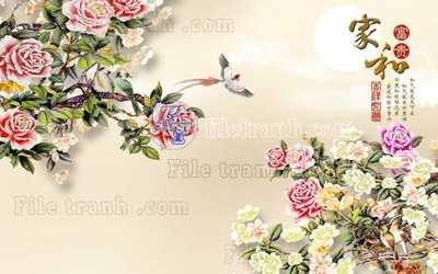 File tranh quảng cáo File gốc in tranh tổng hợp tường nền K44747 (download file gốc)