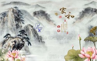 Tải file File gốc in tranh tổng hợp tường nền K44774 (gốc) làm file tranh quảng cáo