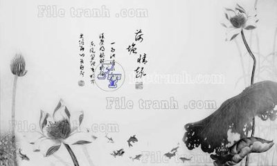 File tranh File gốc in tranh tổng hợp tường nền K44800 (gốc) chủ đề thiên nhiên