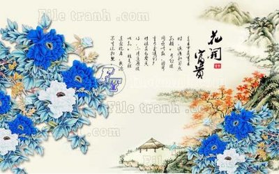 File in lụa File gốc in tranh tổng hợp tường nền K44845 (hoa văn) File gốc in tranh tổng hợp tường nền K44845