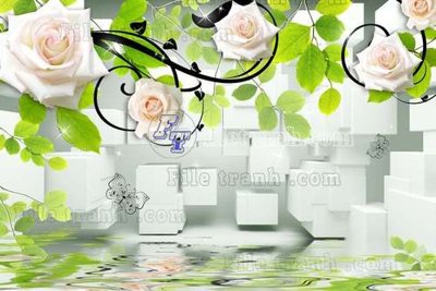 Download file gốc File gốc in tranh tổng hợp tường nền K44869 (in lụa) cao cấp